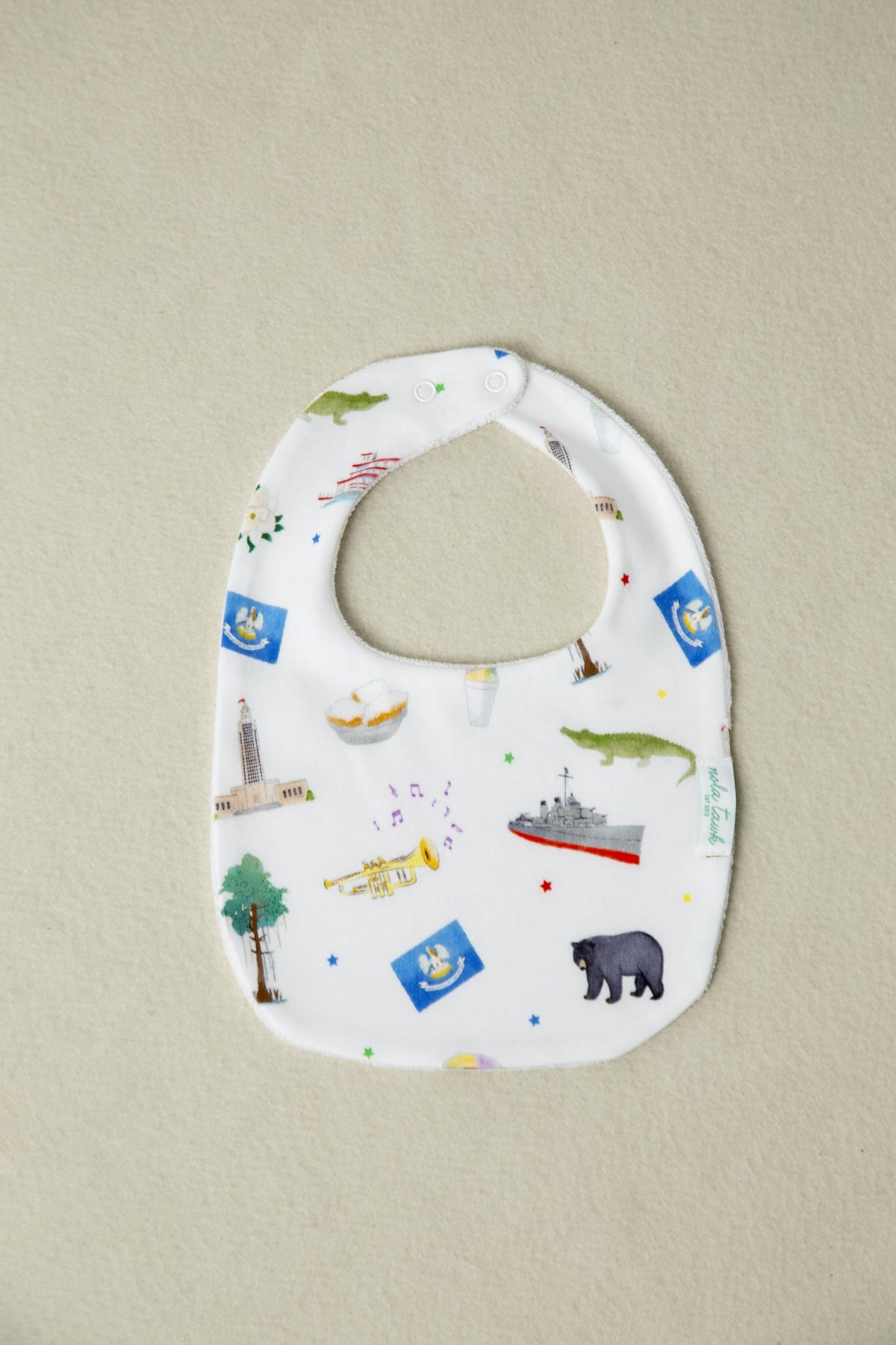 Louisiana Kids Cotton Bib