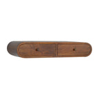 Floating London Solid Mango Wood Console – Chestnut Finish