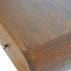 Floating London Solid Mango Wood Console – Chestnut Finish