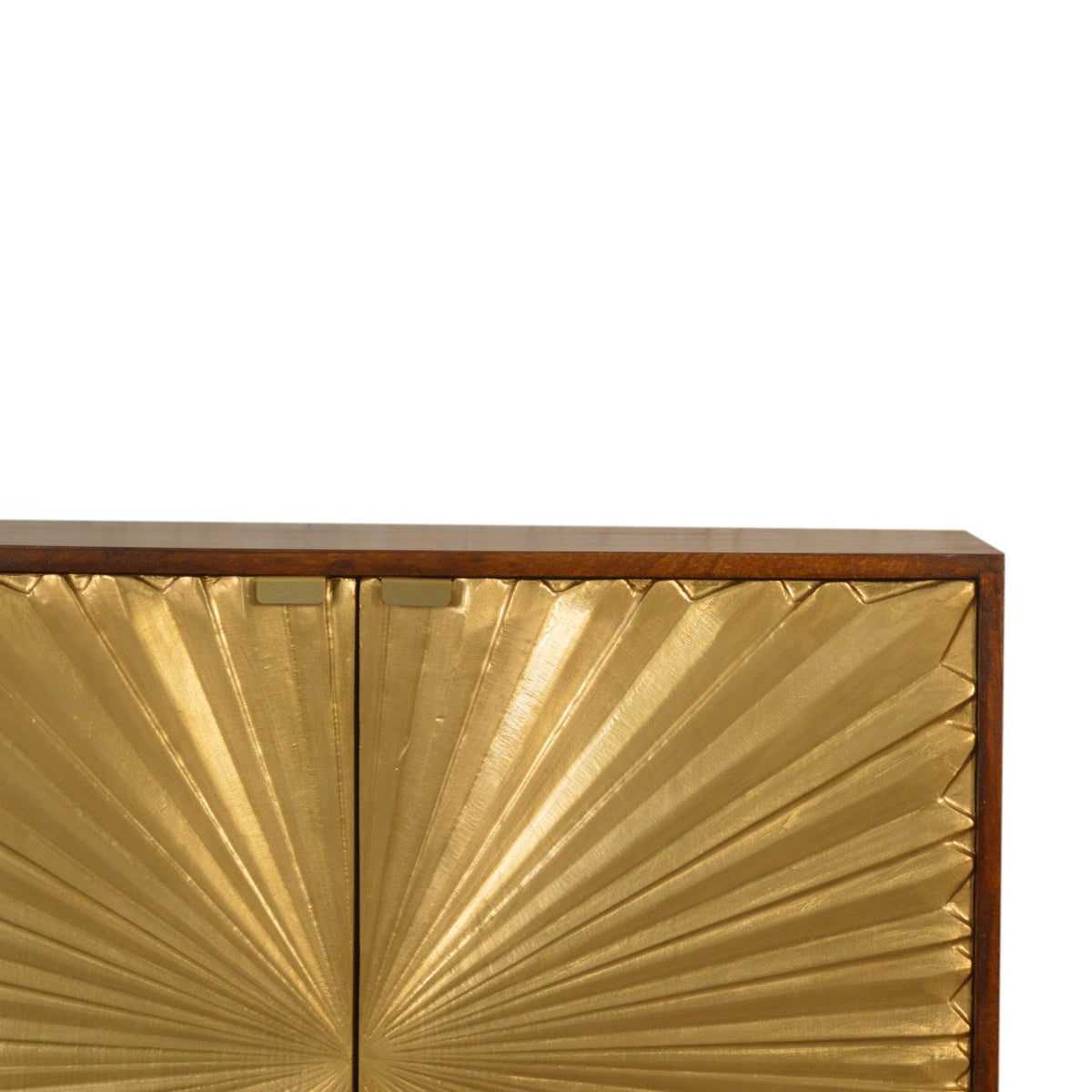Manila Gold Solid Mango Wood Cabinet – Chestnut Finish