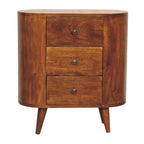 Mini Solid Mango Wood Cabinet – Chestnut Finish