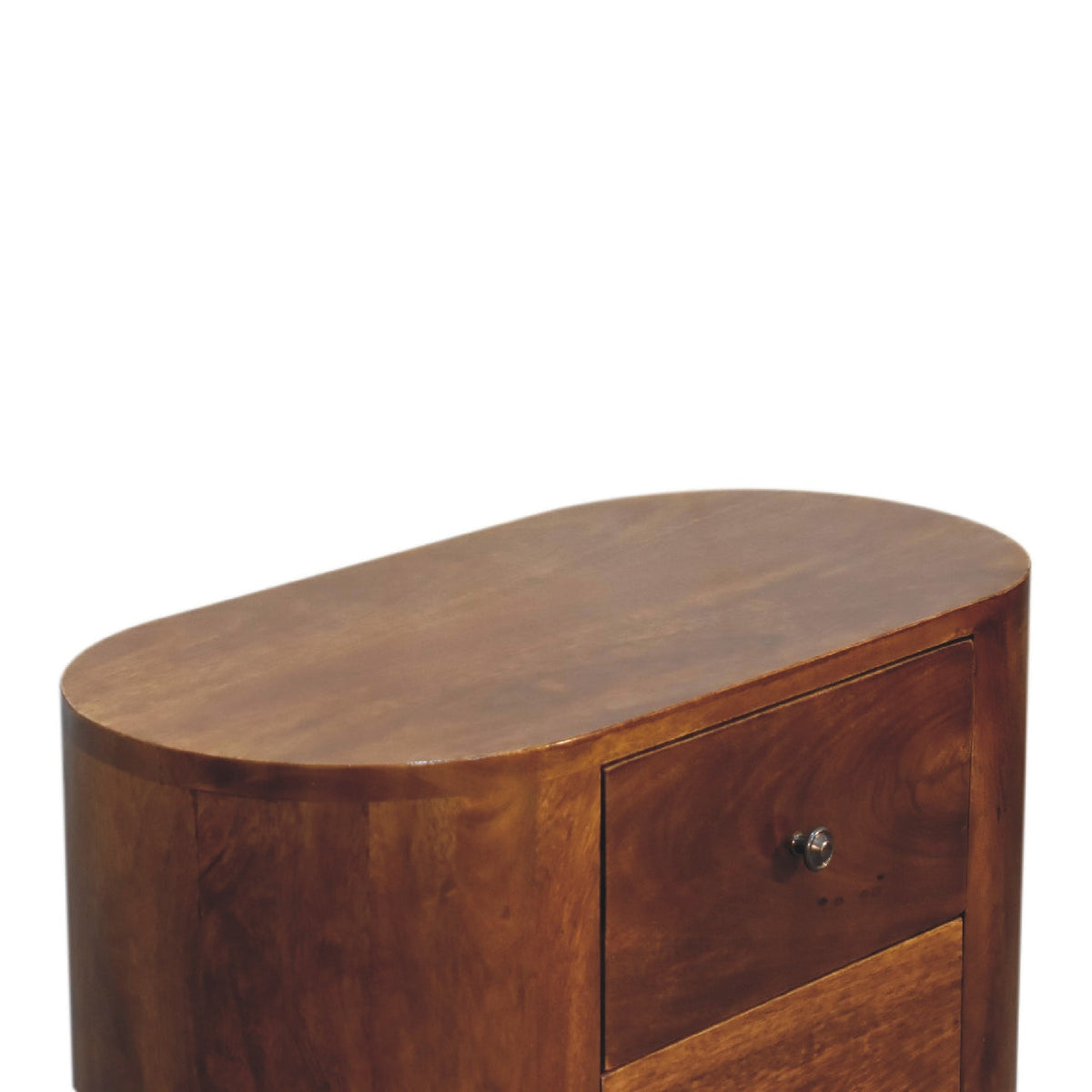 Mini Solid Mango Wood Cabinet – Chestnut Finish
