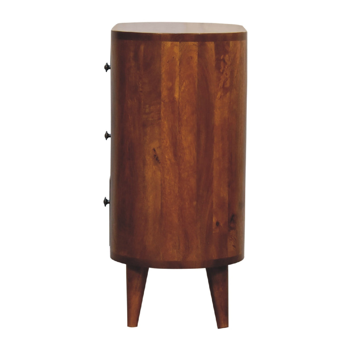 Mini Solid Mango Wood Cabinet – Chestnut Finish