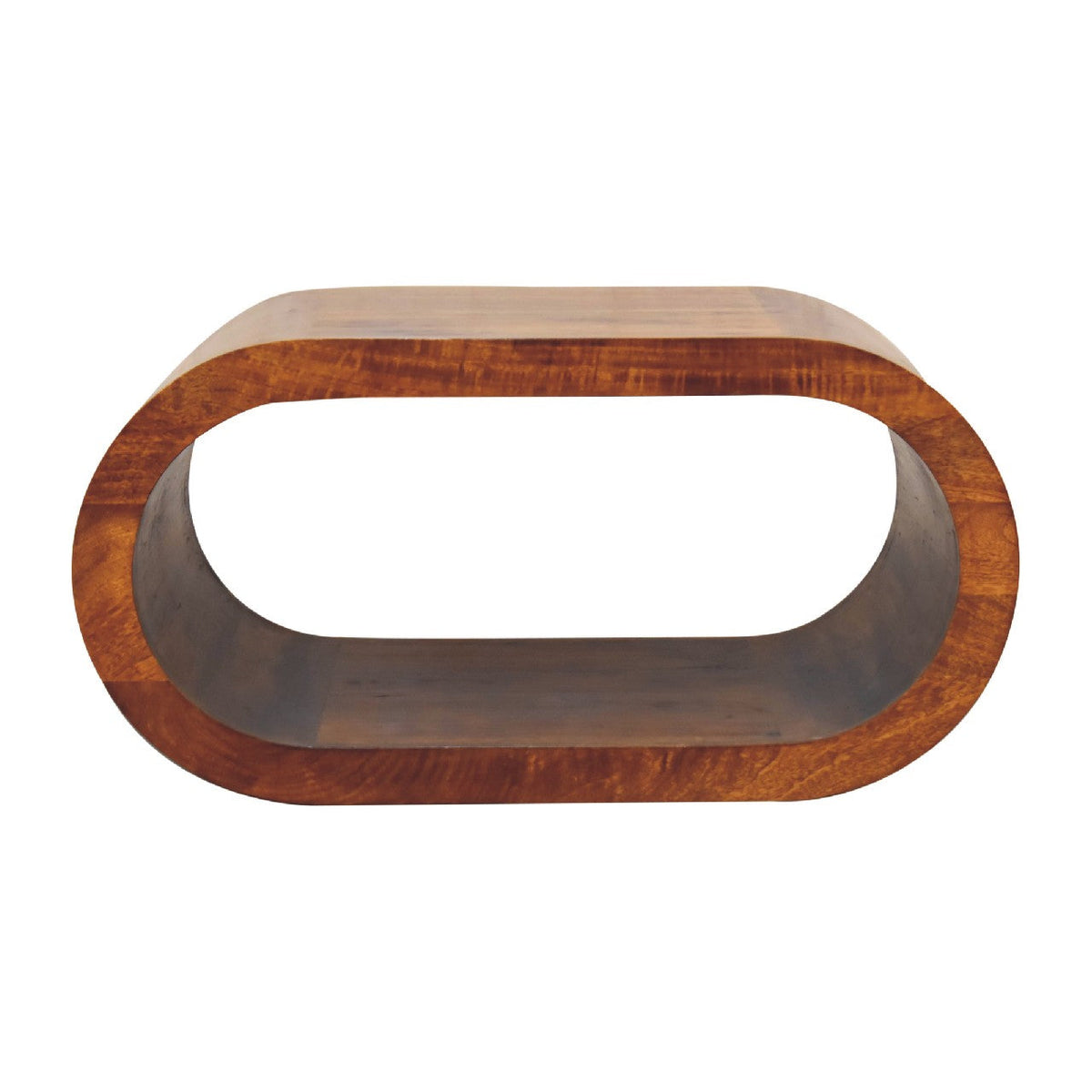 Amaya Solid Mango Wood Coffee Table – Chestnut Finish