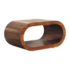 Amaya Solid Mango Wood Coffee Table – Chestnut Finish