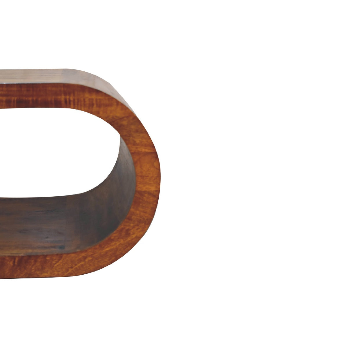 Amaya Solid Mango Wood Coffee Table – Chestnut Finish