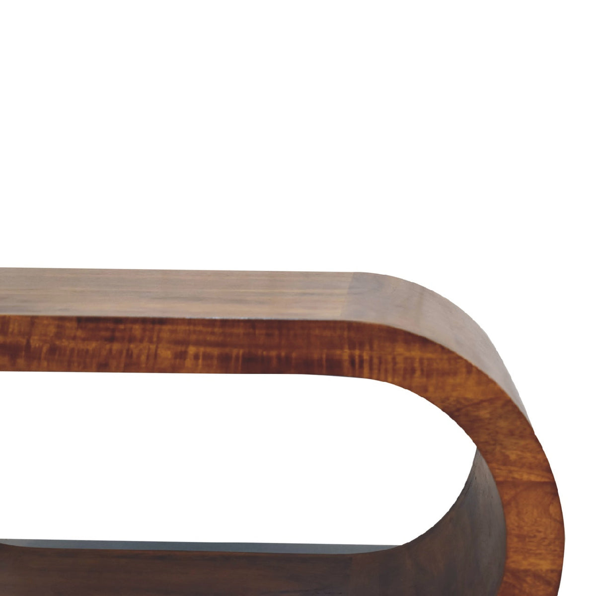 Amaya Solid Mango Wood Coffee Table – Chestnut Finish