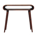 Amaya Nordic Style Solid Mango Wood Console Table – Chestnut Finish