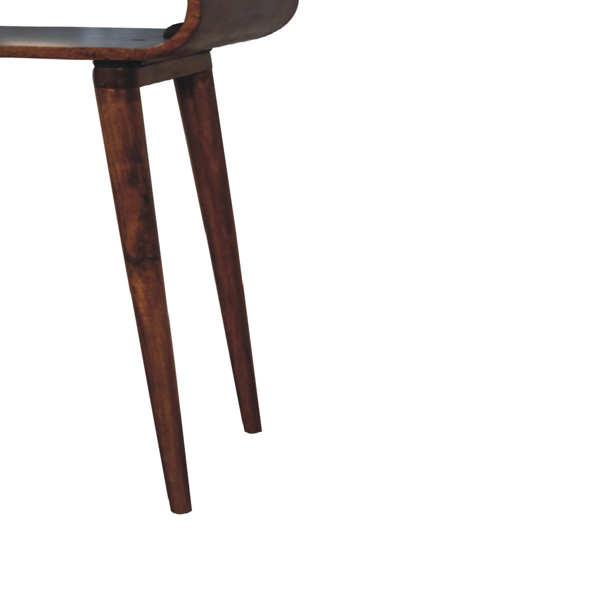 Amaya Nordic Style Solid Mango Wood Console Table – Chestnut Finish