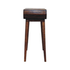Amaya Nordic Style Solid Mango Wood Console Table – Chestnut Finish