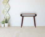 Amaya Nordic Style Solid Mango Wood Console Table – Chestnut Finish