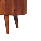 Cortez Solid Mango Wood Media Unit – Chestnut Finish