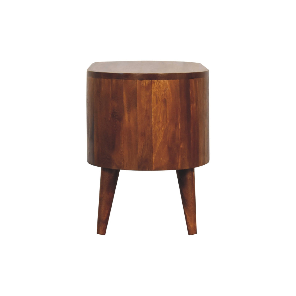 Cortez Solid Mango Wood Media Unit – Chestnut Finish