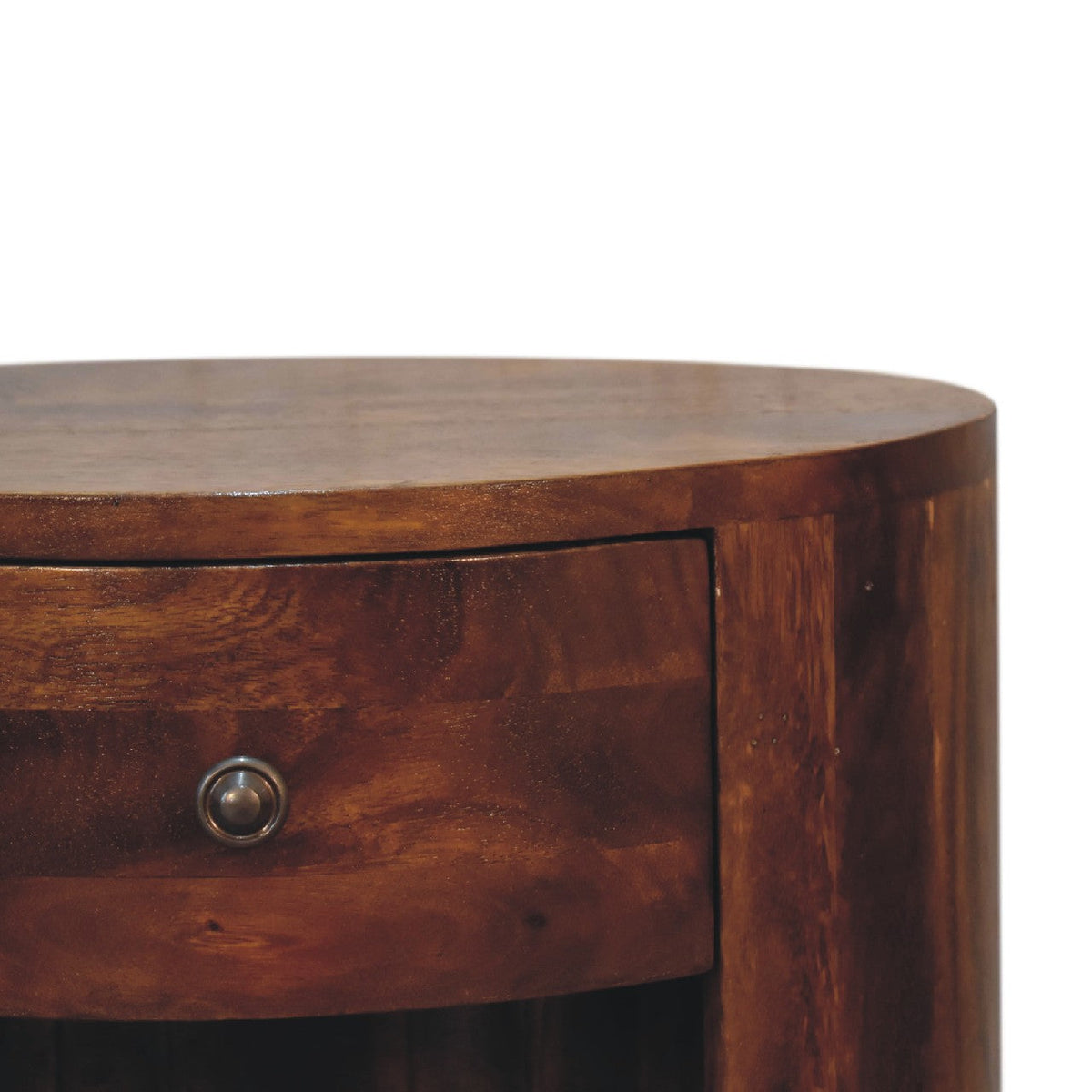 Cortez Solid Mango Wood Nightstand – Chestnut Finish