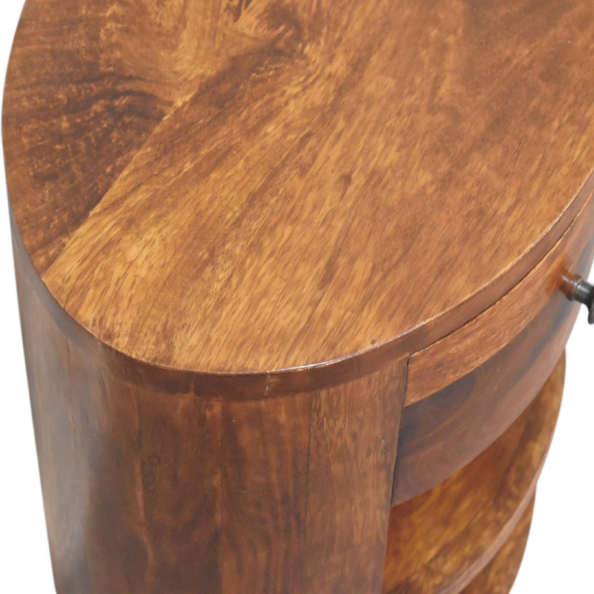 Cortez Solid Mango Wood Nightstand – Chestnut Finish