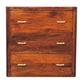 Luca Solid Mango Wood Chest of Drawers – Chestnut Finish