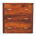 Luca Solid Mango Wood Chest of Drawers – Chestnut Finish