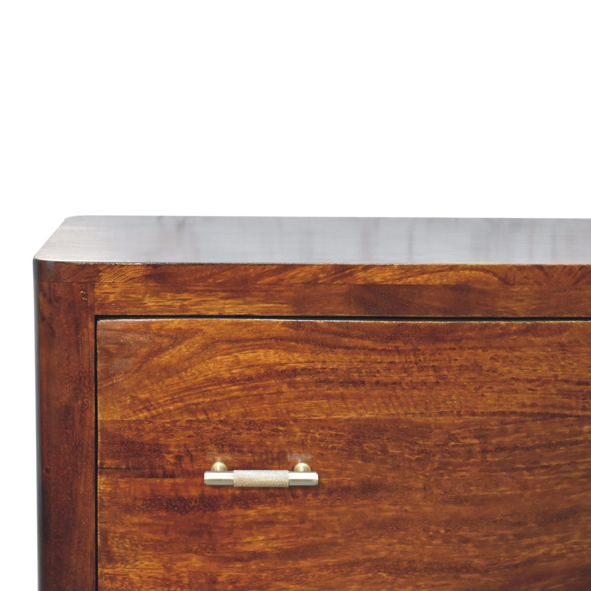 Luca Solid Mango Wood Chest of Drawers – Chestnut Finish