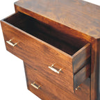 Luca Solid Mango Wood Chest of Drawers – Chestnut Finish