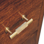 Luca Solid Mango Wood Chest of Drawers – Chestnut Finish