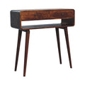 Sonata Solid Mango Wood Console Table – Chestnut Finish