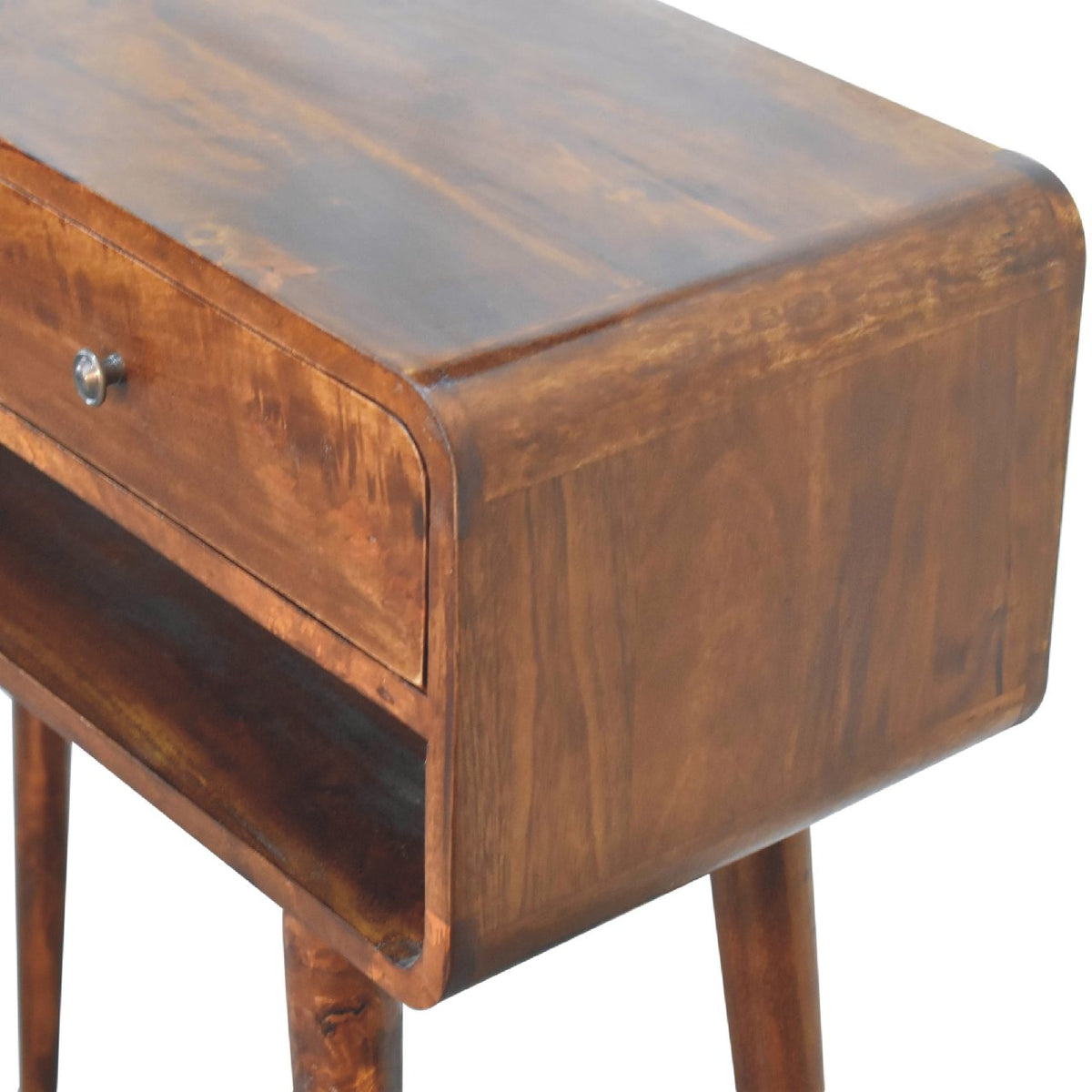 Sonata Solid Mango Wood Console Table – Chestnut Finish