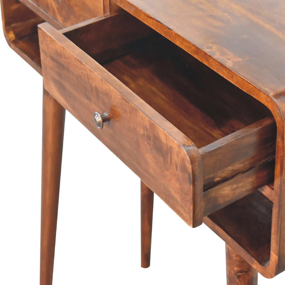 Sonata Solid Mango Wood Console Table – Chestnut Finish