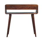 Sonata Solid Mango Wood Console Table – Chestnut Finish