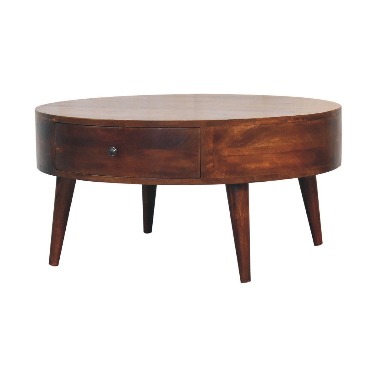 Odyssey Solid Mango Wood Coffee Table – Chestnut Finish
