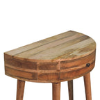 Odyssey Solid Mango Wood Console Table – Oak-Ish Finish