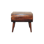 Open Solid Mango Wood Coffee Table – Chestnut Finish