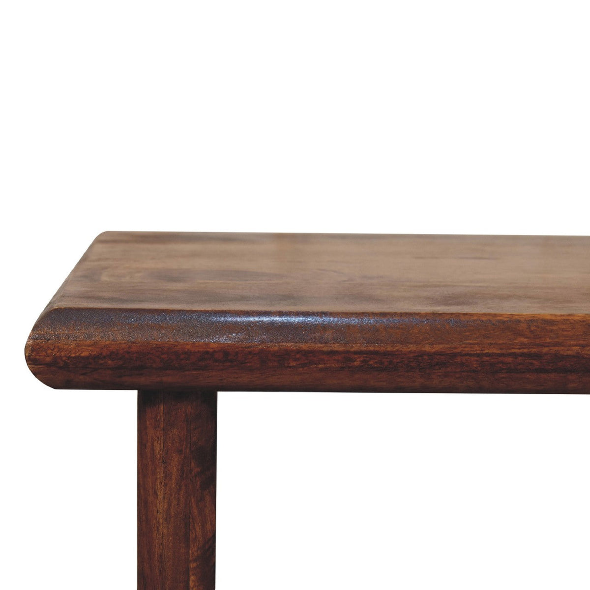 Rio Solid Mango Wood Coffee Table – Chestnut Finish