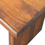 Rio Solid Mango Wood Coffee Table – Chestnut Finish