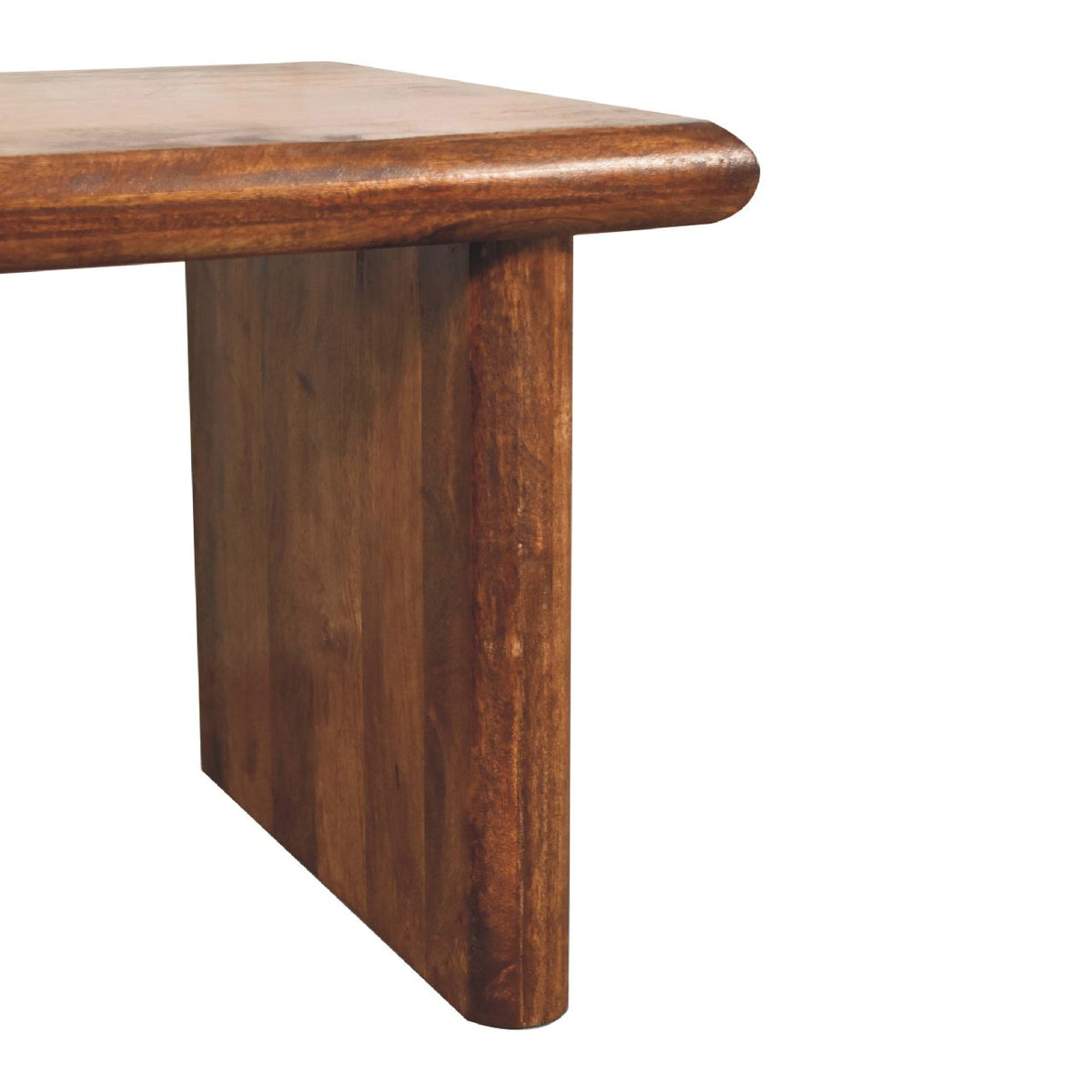 Rio Solid Mango Wood Coffee Table – Chestnut Finish