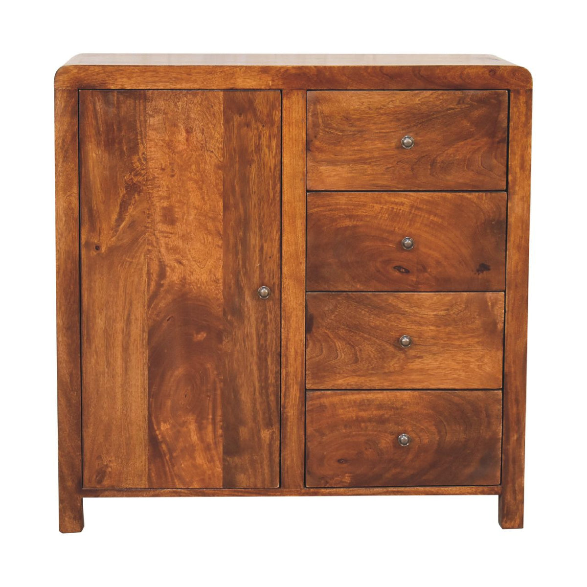 Aspen Solid Mango Wood Cabinet – Chestnut Finish