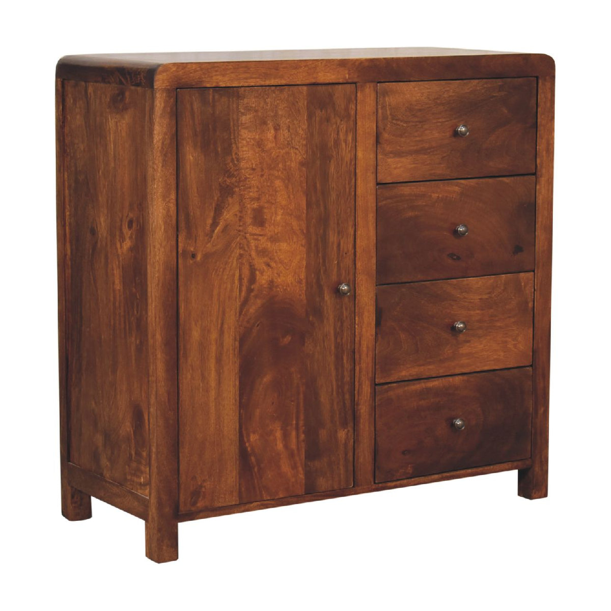 Aspen Solid Mango Wood Cabinet – Chestnut Finish