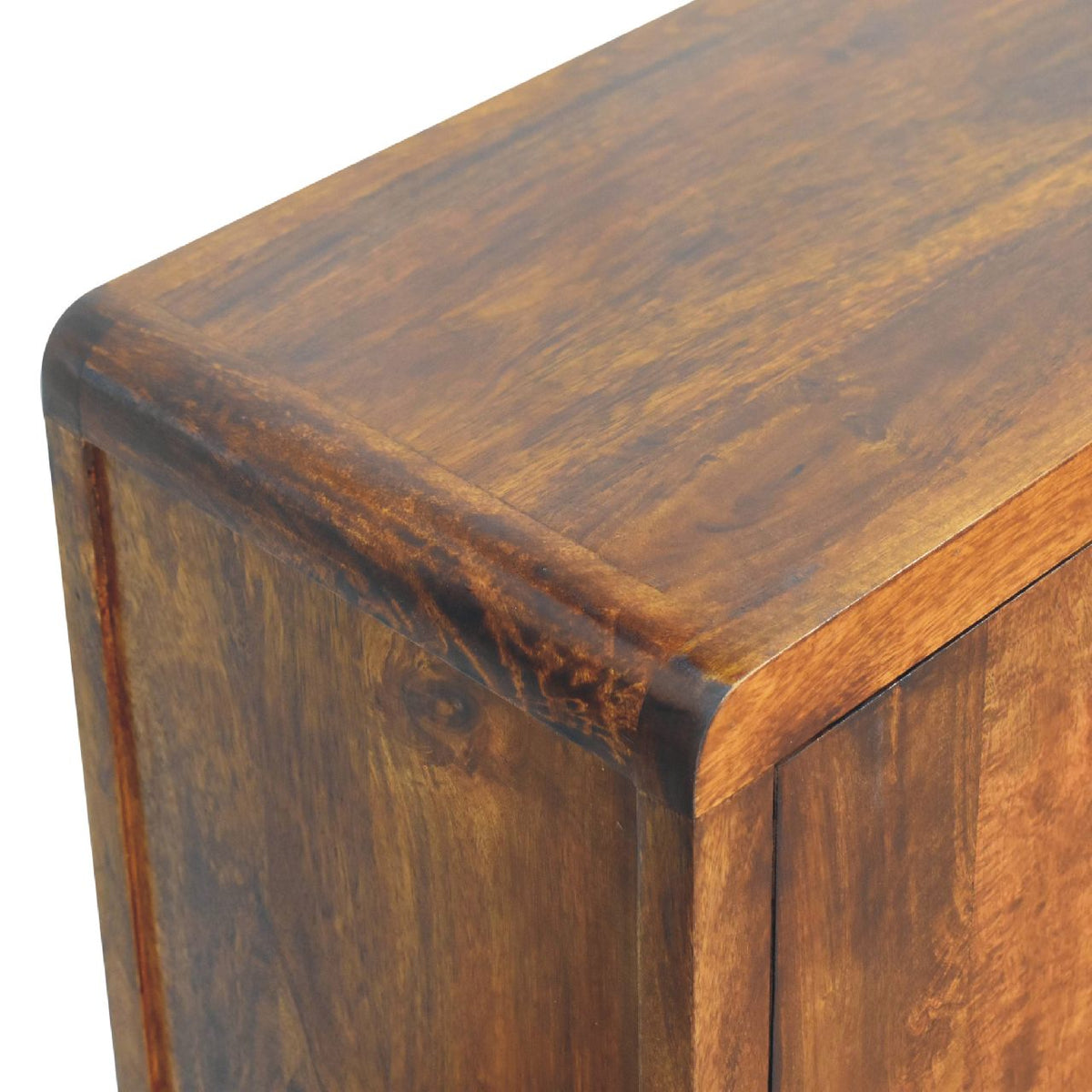 Aspen Solid Mango Wood Cabinet – Chestnut Finish