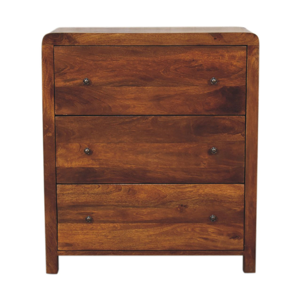 Aspen Solid Mango Wood Chest – Chestnut Finish