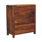 Aspen Solid Mango Wood Chest – Chestnut Finish