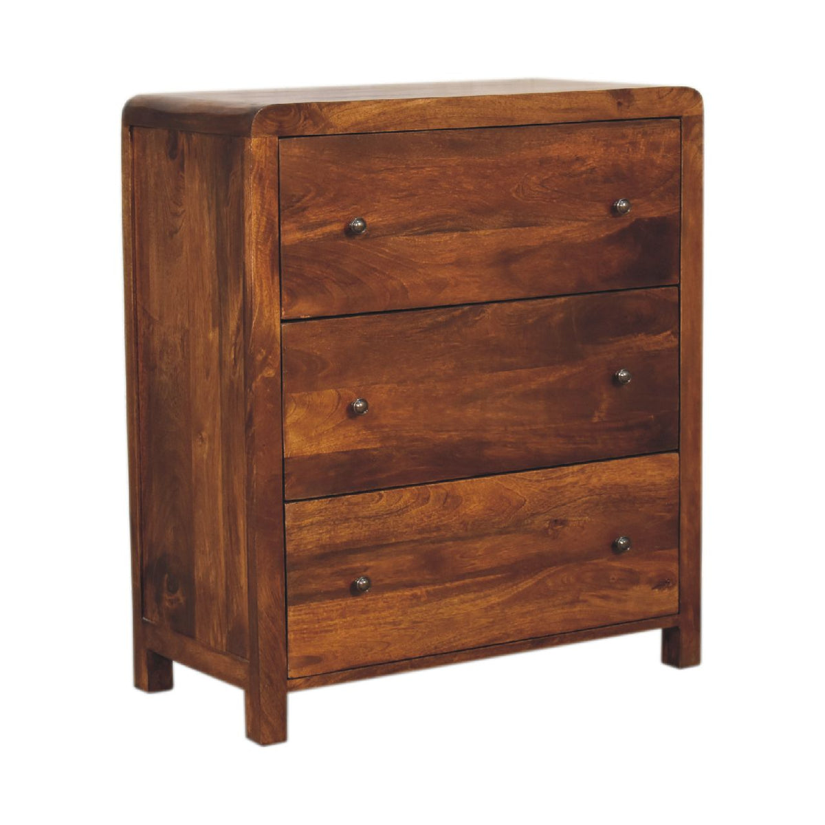 Aspen Solid Mango Wood Chest – Chestnut Finish