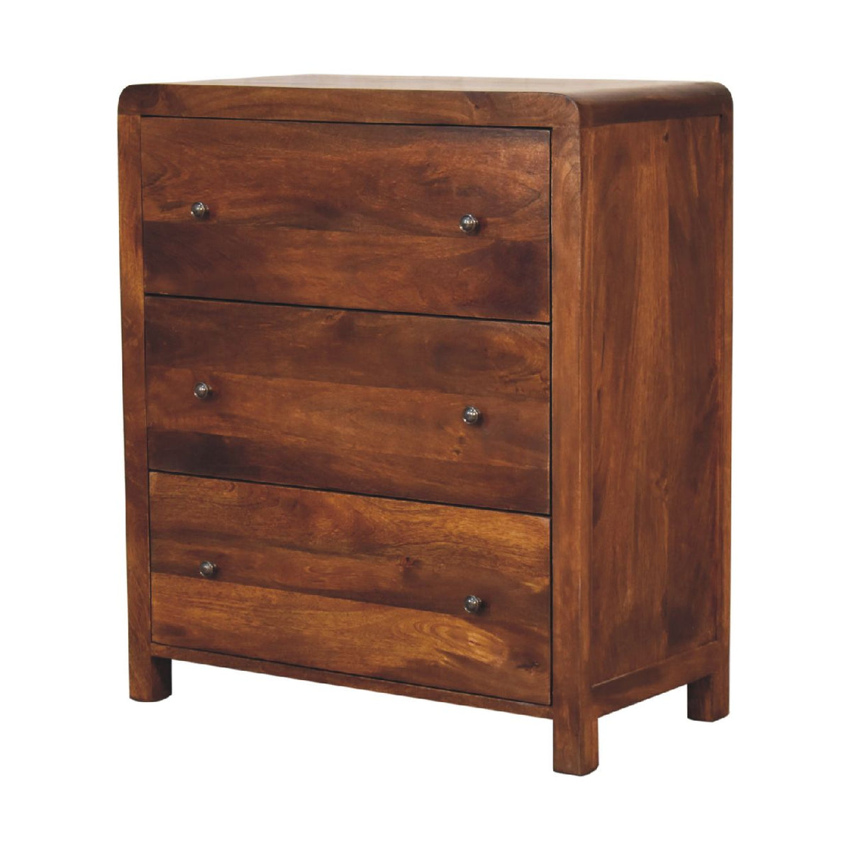 Aspen Solid Mango Wood Chest – Chestnut Finish