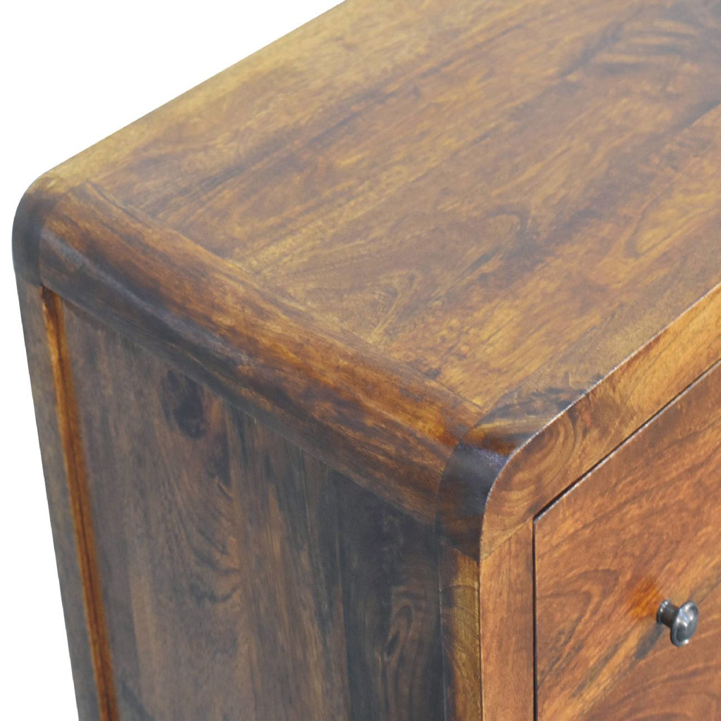 Aspen Solid Mango Wood Chest – Chestnut Finish