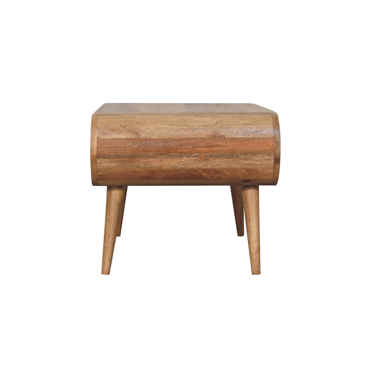 Open Solid Mango Wood Coffee Table – Oak-Ish Finish