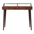 Elevated Solid Mango Wood Console Table – Chestnut Finish