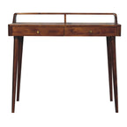 Elevated Solid Mango Wood Console Table – Chestnut Finish
