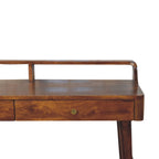 Elevated Solid Mango Wood Console Table – Chestnut Finish