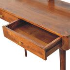 Elevated Solid Mango Wood Console Table – Chestnut Finish