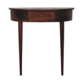 Backless Mounted Solid Mango Wood Console – Chestnut Finish