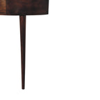 Backless Mounted Solid Mango Wood Console – Chestnut Finish