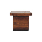 Chunky Solid Mango Wood Coffee Table – Chestnut Finish